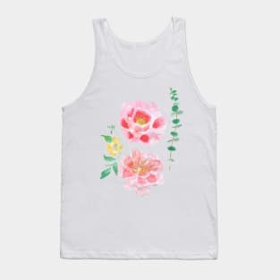 Peony flower Tank Top